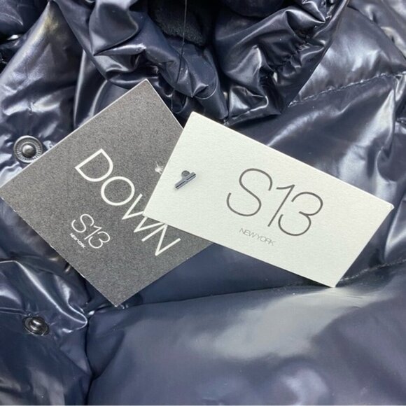 NWT S13 Chalet Puffer Coat Belt & Faux Fur Hood Women Size Small - Picture 6 of 9